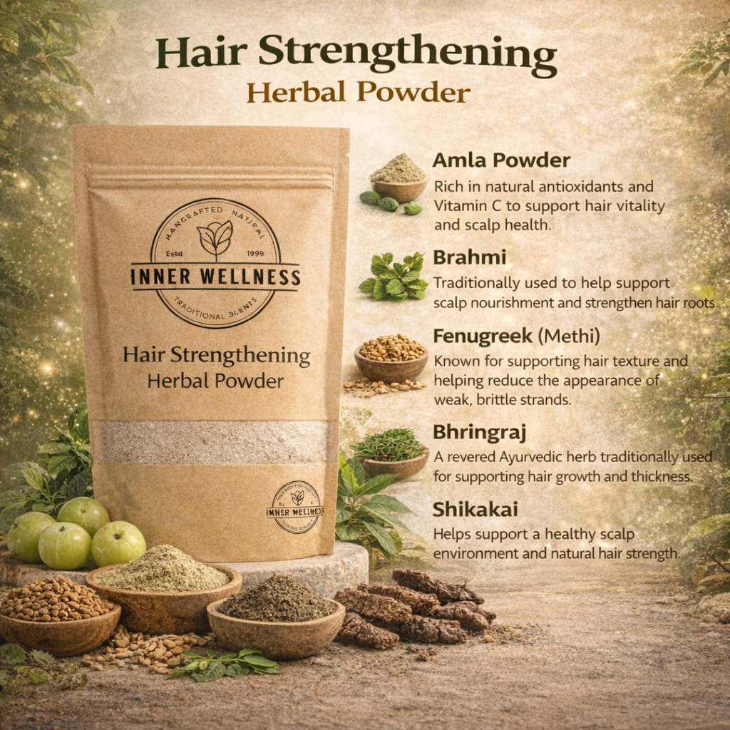 Hair Strengthening Herbal Powder by inner wellness